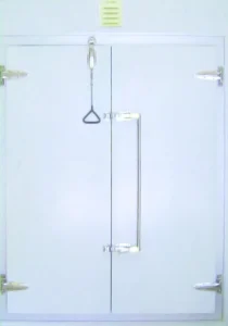 Double open semi buried Door